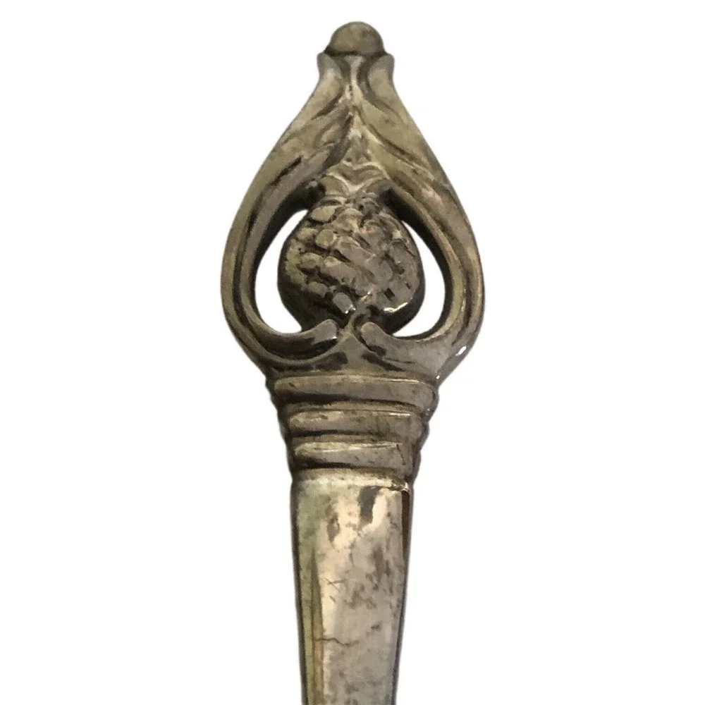 International Silver “Shirley” Spoon Pineapple Signed Sugar Early 19th Century